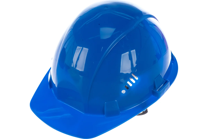 Защитная каска С НАНЕСЕНИЕМ ЛОГОТИПА Gigant Fit синяя, храповая регулировка GHF-23 - копия 10048