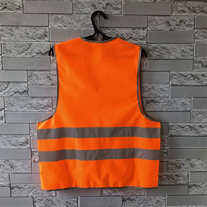 Жилет сигнальный светоотражающий БЕЗ НАНЕСЕНИЯ ЛОГОТИПА, 2СОП, плотность 100 гр./кв.м., цвет - оранжевый (Россия) 10015