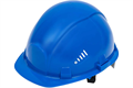 Защитная каска БЕЗ НАНЕСЕНИЯ ЛОГОТИПА Gigant Fit синяя, храповая регулировка GHF-23 10047